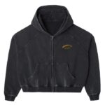 Raspberry Hills ‘Acid Wash’ Black Zip Up Hoodie