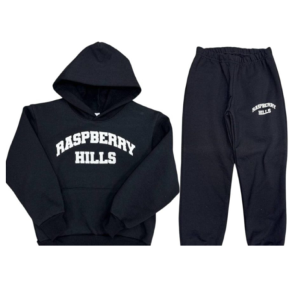 Raspberry Hills Logo Tracksuit Black