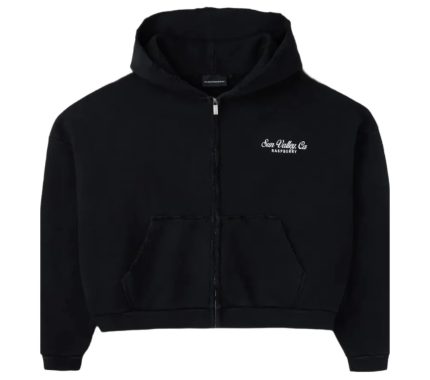 Raspberry Hills ‘Sun Valley’ Black Zip Up Hoodie