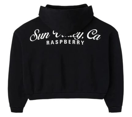 Raspberry Hills ‘Sun Valley’ Black Zip Up Hoodie