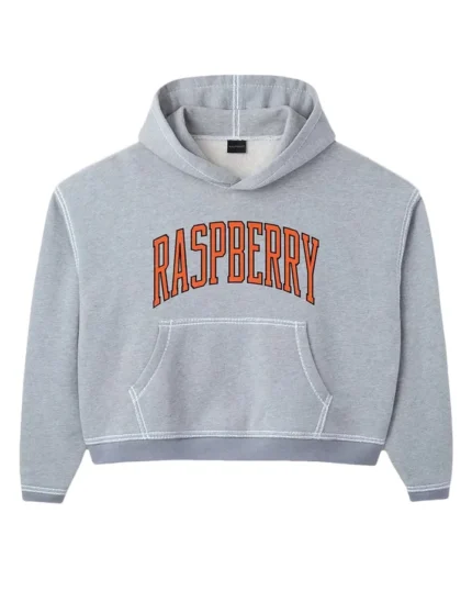 RASPBERRY HILLS SF Crop Hoodie Grey