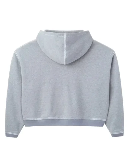 RASPBERRY HILLS SF Crop Hoodie Grey