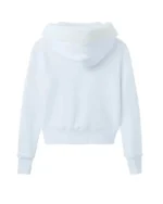 GV Gallery Pom Pom Zip Up Hoodie White