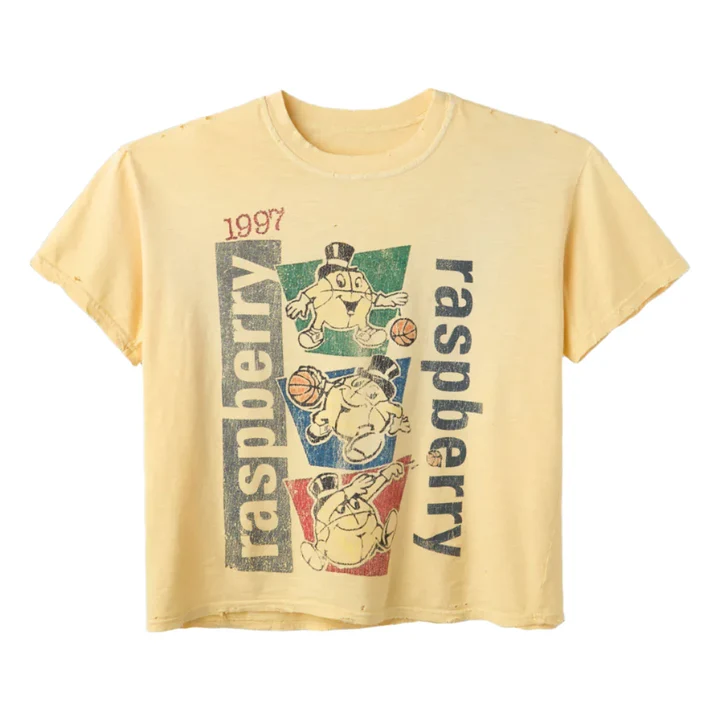 Raspberry Macker Tee Yellow Raspberry Macker Tee Yellow