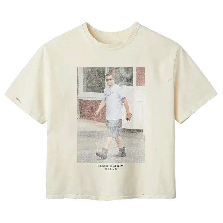 Raspberry Hills 'Adam Sandler' Cream Tee Raspberry Hills 'Adam Sandler' Cream Tee