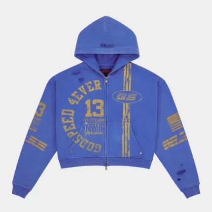 Godspeed Roadster Zip Hoodie (Blue Yellow)