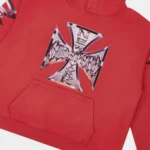 Chrome x Godspeed Motto Hoodie (Red Wash )