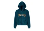Paris Hilton WMNS Velour Zip Up 'Teal'