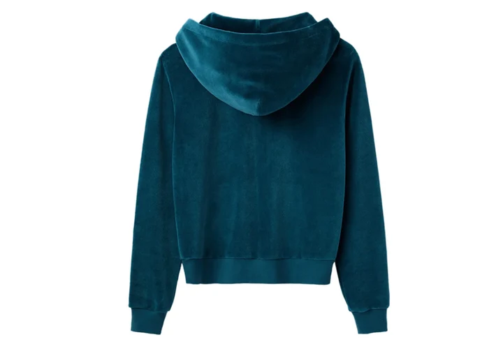 Paris Hilton WMNS Velour Zip Up 'Teal'