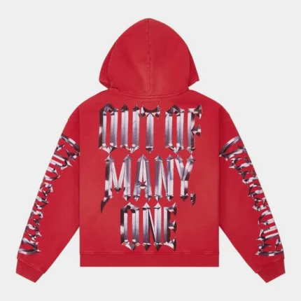 Chrome x Godspeed Motto Hoodie (Red Wash )