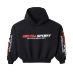 Raspberry Hills Cropped Berry Sport Hoodie Black