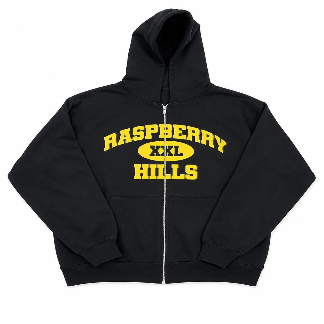 Raspberry Hills XXL Zip Up Hoodie Raspberry Hills XXL Zip Up Hoodie