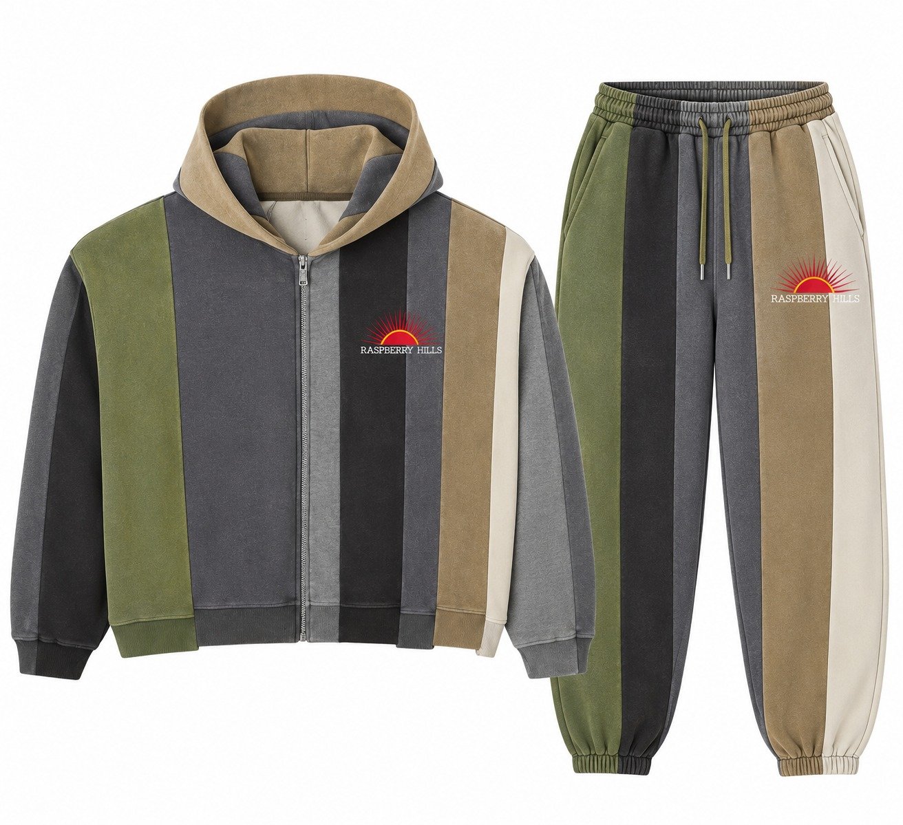 Raspberry Hills Bonsai Zip Up Tracksuit Raspberry Hills Bonsai Zip Up Tracksuit