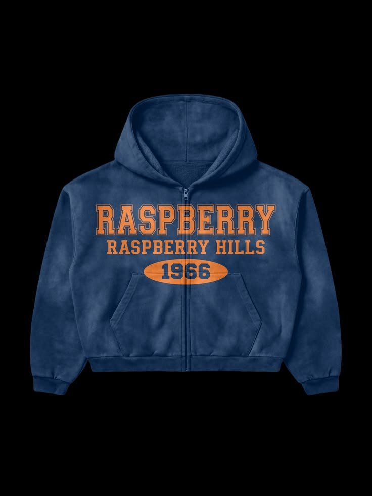 Raspberry Hills 1966 Varsity Zip Hoodie Raspberry Hills 1966 Varsity Zip Hoodie